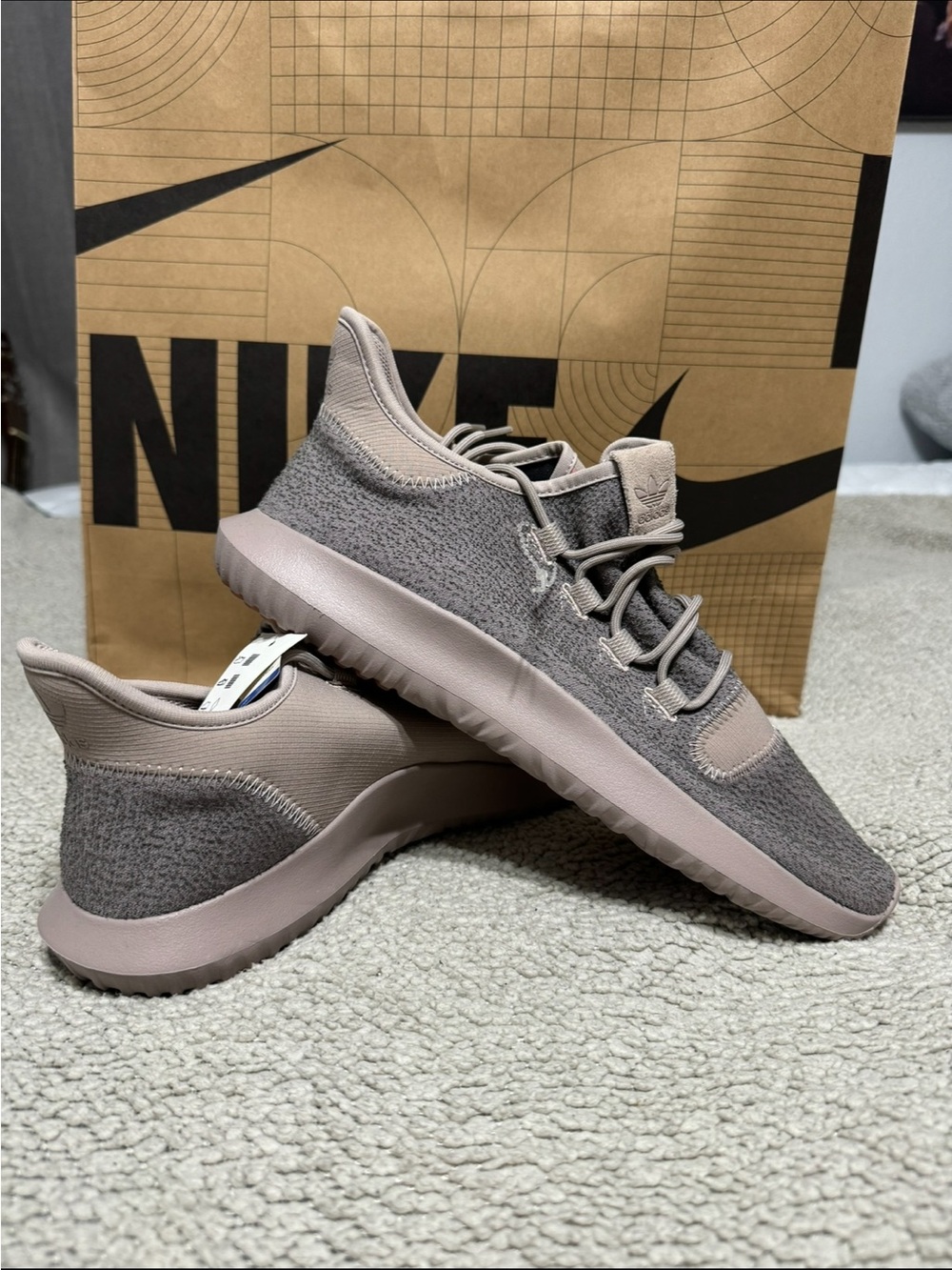 adidas Men’s Knit Trainer in Taupe Pink